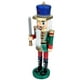 thumbnail image 1 of Wooden Nutcracker Soldier Figurine with Blue Hat – Festive Christmas Ornament for Holiday Decor, Unique Desktop Decoration for Living Room and Party, 1 of 4