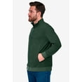 thumbnail image 2 of KingSize Men's Big & Tall Reverse Weave Zip Up Jacket, 2 of 4