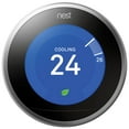 thumbnail image 1 of Google Nest Thermostat d'Apprentissage Intelligent Wi‐Fi (3e Génération) - Acier Inoxydable, 1 of 1