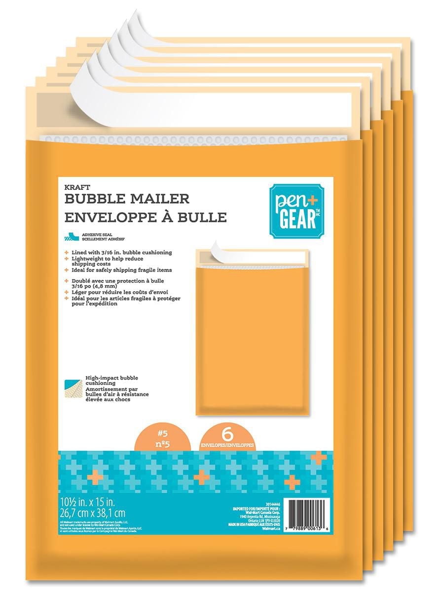 Pen+Gear Kraft Bubble Mailer #5