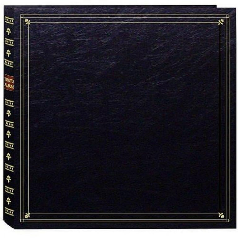 Pioneer Full Size Post Bound with Memo Photo Album, Holds 300 4x6 Photos,  Black MP46/BK