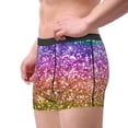 thumbnail image 2 of Vsdgher Glitter Rainbow Pattern Men's Boxer Brief Underwear,Soft Funny Underwear for Men-Small, 2 of 5