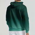 thumbnail image 4 of Penkiiy Mens Gradient Waffle Hooded Sweatshirt Casual Long Sleeve Drawstring Waffle Knit Pullover Hoodies S Army Green, 4 of 4