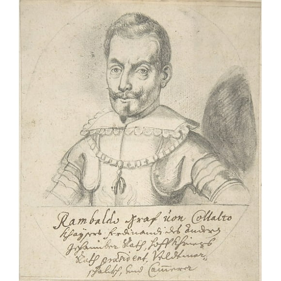 Portrait of Rambaldo, graf von Collalto Poster Print by Anonymous, Flemish, 17th century (18 x 24)