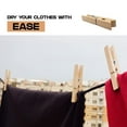 thumbnail image 6 of Clothes Pins Heavy Duty Outdoor with Spring, Wooden Clothespins for Crafts and Hanging Clothes on Clothesline Laundry, 6 of 8