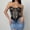 A154 Black, variant on Women's Burlesque Halloween Costume Corset Top Floral Lace Overlay Sweetheart Neckline Front Ribbon Bows Vintage Boned Bustier for Pirate Cosplay Party