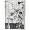 thumbnail image 2 of Beardsley, Aubrey 24x32 White Modern Wood Framed Museum Art Print Titled - Morte DArthur 1893 - How Arthur saw Beast, 2 of 4