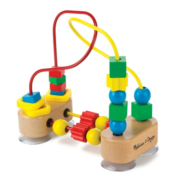 Melissa & Doug First Bead Maze - Wooden Educational Toy for Floor, High Chair, or Table