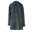thumbnail image 4 of JIAYUE Women Autumn Winter Outerwear Leopard Print Long Sleeve Loose Button Plush Lining For Cool Weather Streetwear Jacket, 4 of 6
