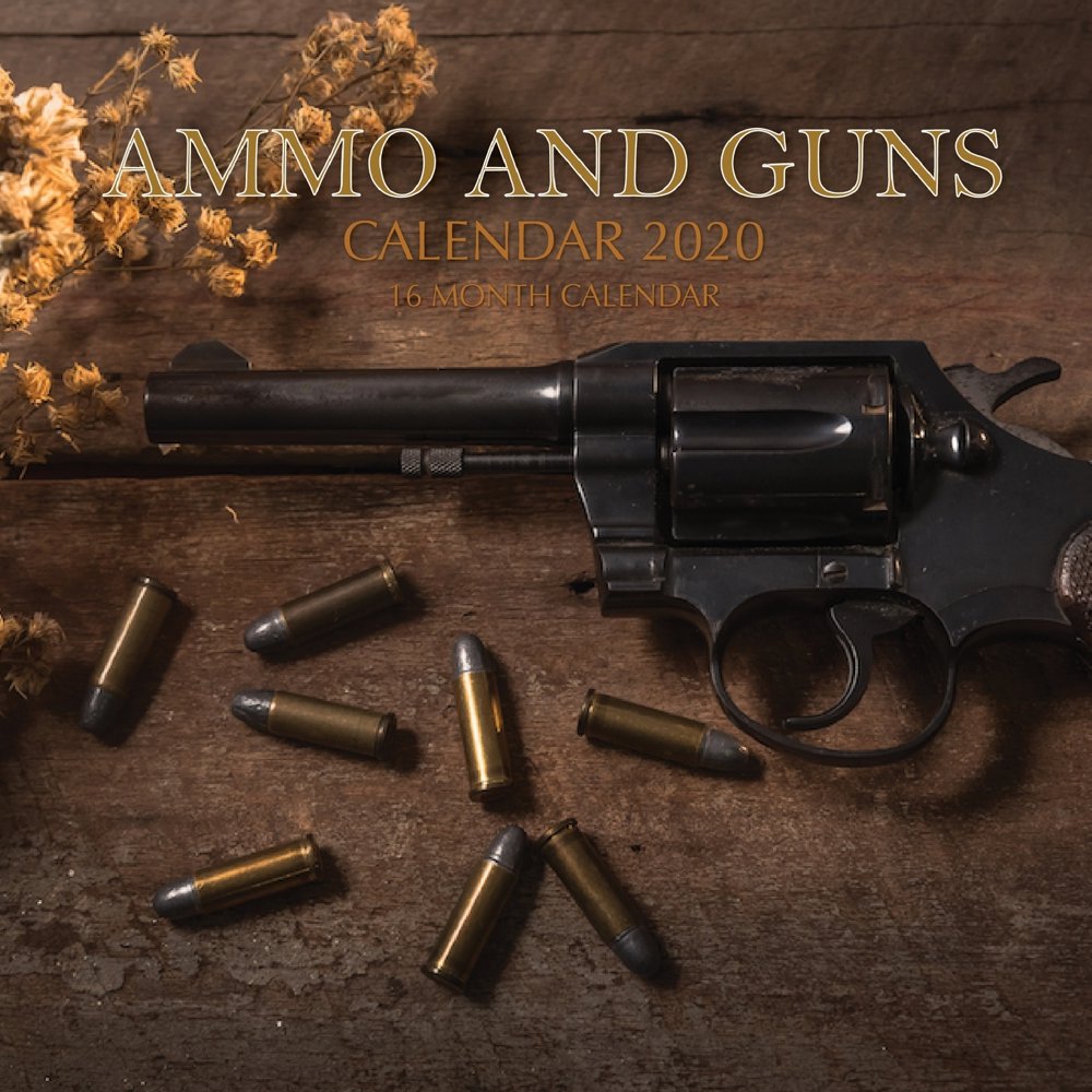 Ammo and Guns Calendar 2020 16 Month Calendar (Paperback) Walmart