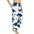thumbnail image 2 of Naloa Cute Cartoon Dinosaurs Print Women’s Ultra-Soft Comfy Pajama Lounge Pants with Pockets & Drawstring, 2 of 8