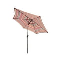 thumbnail image 3 of Outdoor Market Table Umbrella, 8.6ft UV Protection Patio Umbrella with Push Button Tilt, 6 Ribs and Crank System, Outdoor Patio Table Umbrella for Backyard, Pool, Beach, Deck, Balcony, Red, D194, 3 of 8