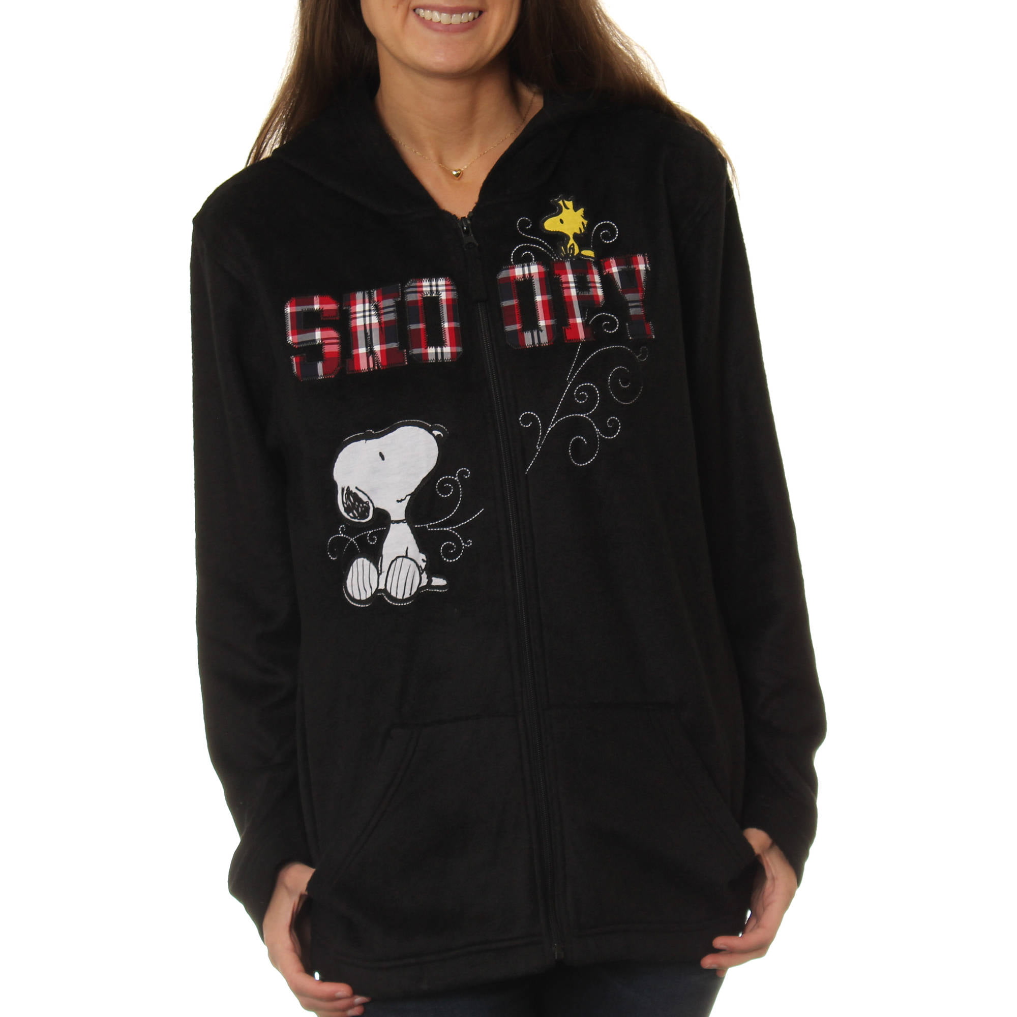 ME COO Unisex Man & Womens Sweatshirt Design Snoopy Woodstock Supersoft Baseball Uniform Coat Sweater Large