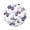 Lavender-colored Butterfly Pattern, variant on 15.4" Round Placemat Set of 1 Polyester Fabric Place Mats Non-Slip Dining Kitchen Table Mats for Kitchen Party Decor Brown-blue Butterfly Pattern