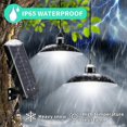 thumbnail image 3 of Luz solar al aire libre, lámpara solar impermeable IP65 de doble cabeza con control remoto para jardín/pérgola/balcón/terraza, 3 of 5