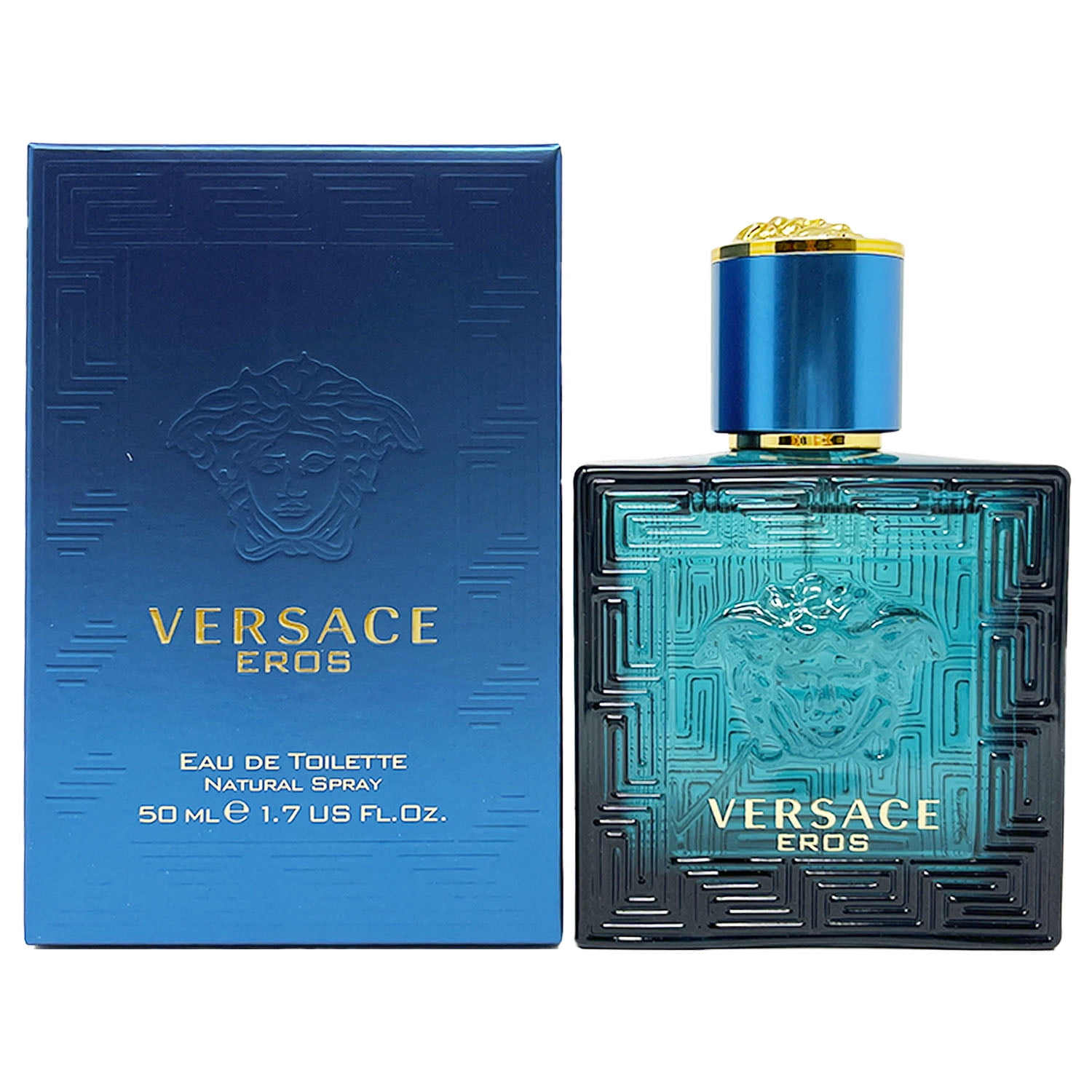 Versace Eros Eau de Toilette Spray Cologne for Men 1.7 Oz