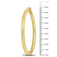 thumbnail image 4 of Everly Women's 45mm Yellow Plated Sterling Silver Hoop Earrings, 4 of 7