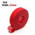 thumbnail image 1 of 130 Rouleaux Attaches de Câble en Nylon Réutilisables 5 M/rouleau Boucle Auto-Adhésive Clip Organisateur de Fil Gestion Attaches de Câble Ruban Rouge Largeur 25mm 15 Rouleaux, 1 of 6