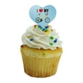 thumbnail image 5 of I Love My Bike Road Bicycle Cycling Heart Love Cupcake Picks Toppers Decoration Set of 6, 5 of 6