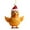 B, variant on BinKFF Christmas Chicken Acrylic Ornaments Set Funny Christmas Chicken Decor Santa Hat Scarf Lanterns Farmhouse Chick Ornament for Holiday Party Tree Decoration