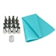 thumbnail image 3 of Boquilla para pastel Yuarrent 18 Uds de acero inoxidable para hornear color azul, 3 of 6