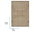 thumbnail image 3 of Livabliss Washable Rugs for Living Room, 5x7 Lyna Modern Beige Area Rug, Bedroom Dining Room Home Decor Stain Resistant Carpet (5' x 7'2"), 3 of 7
