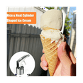 2 Pcs Ice Cream Scoop Big Volume Scoop Cylindrical Ice Cream Scoop with