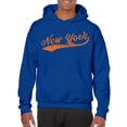 thumbnail image 5 of New York Baseball Script - Hometown Pride, Pitcher Hoodie - 2X-Large - Royal, 5 of 6