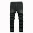 thumbnail image 2 of Boy's Stretch Fit Ripped Destroyed Jeans Pants Cargo Pants Classic Elastic Waist Straight Leg Multi-Pockets Comfy Kids Pants for Boys, 2 of 6
