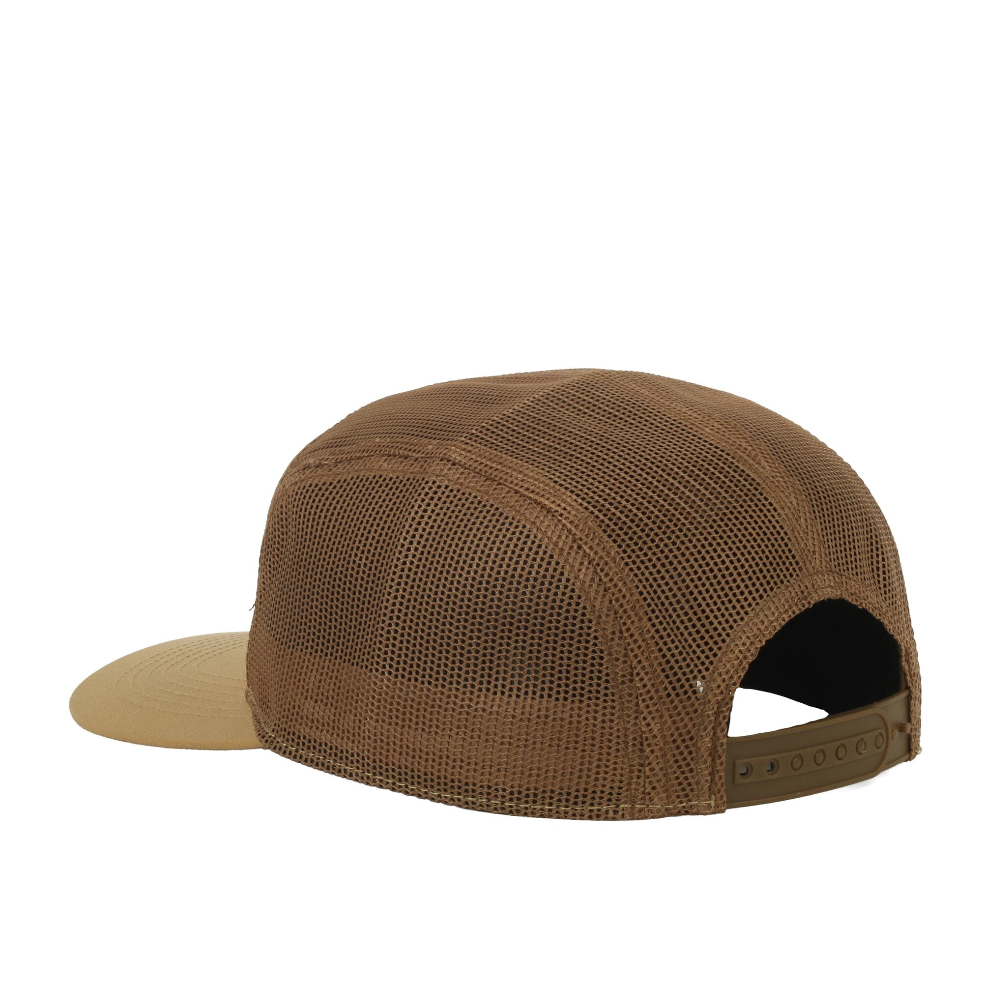Outdoor Cap Kayak Fishing Camper Hat – Mesh Back Flat Bill Snapback, One Size, Bronze