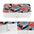 thumbnail image 4 of Geometric Cube Portable PU Leather Organizer Box with Removable Compartment for Jewelry Display and Storage - Jewelry Boxes Included, 4 of 6