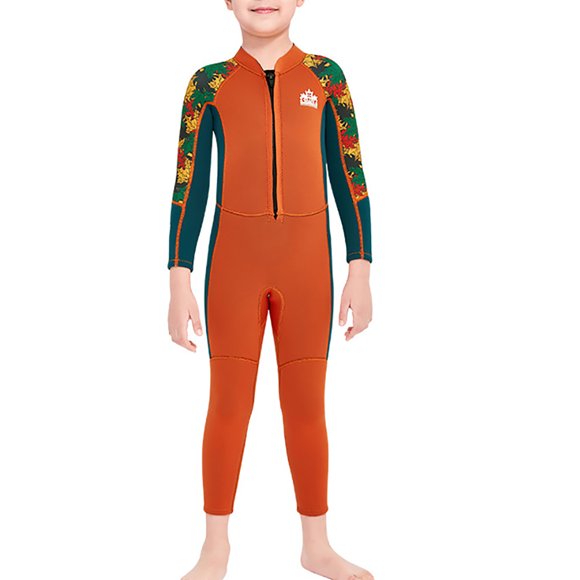 Soidarity Traje de buceo DIVE SAIL cuello elástico cálido mantenimiento 3 capas colorido impermeable bajo el agua playa jugando niños traje de Deportes acuáticos Naranja SG Soidarity OD003306-09