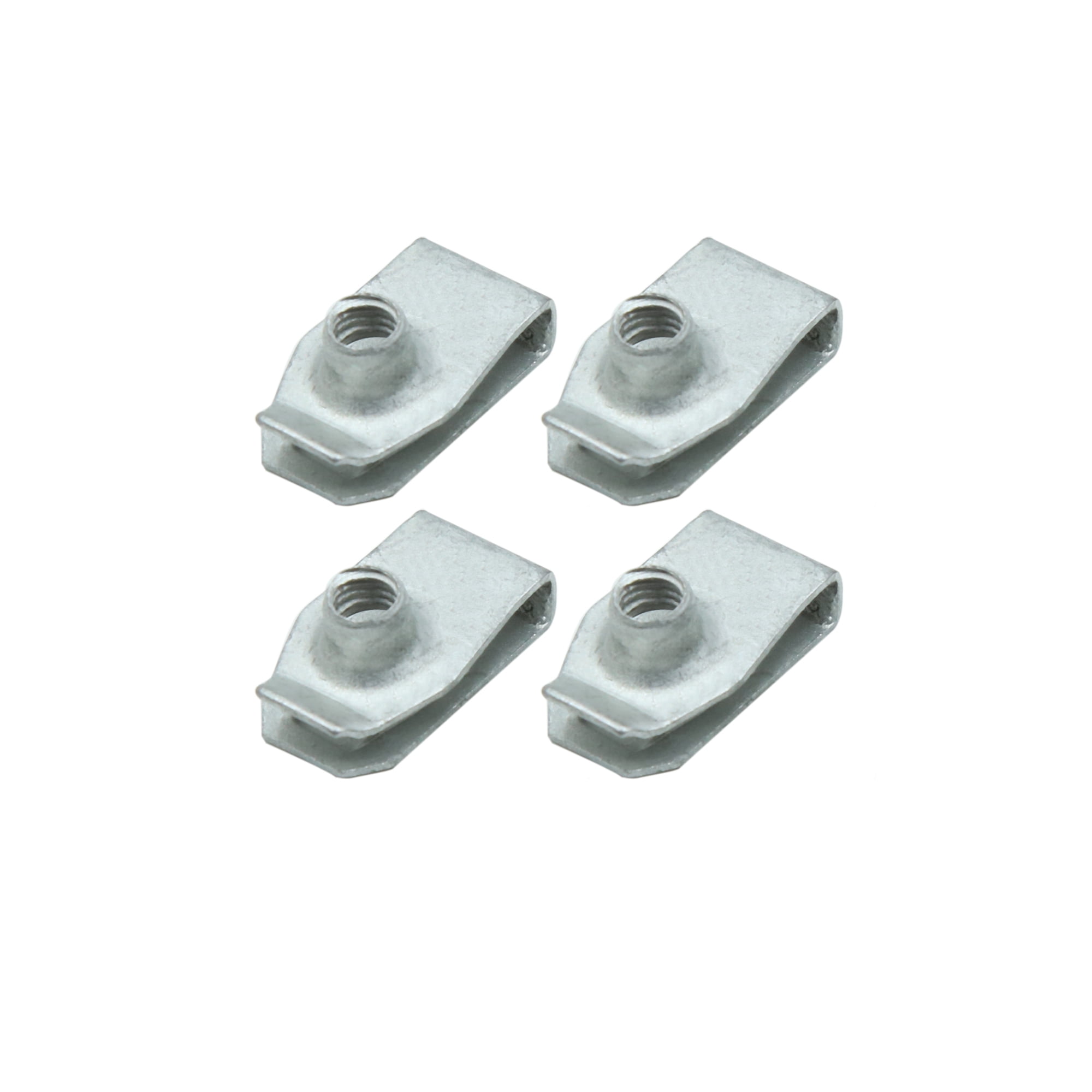 4pcs UType Metal Spring Clips Car Bumper Trim Panel Fixed Rivets