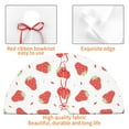 thumbnail image 4 of Yiaed Hand Drawn Strawberry Print Christmas Tree Skirt , Tree SkirtsTree Mat for Christmas Winter Holiday Indoor Decorations-30", 4 of 7
