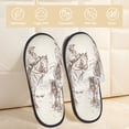 thumbnail image 2 of Balery Cowboys Riding Horses In Desert Pantuflas de Casa de Felpa Silenciosas con Diseño Estampado, Zapatillas Cómodas Antideslizantes de Algodón para Interior-Large, 2 of 8