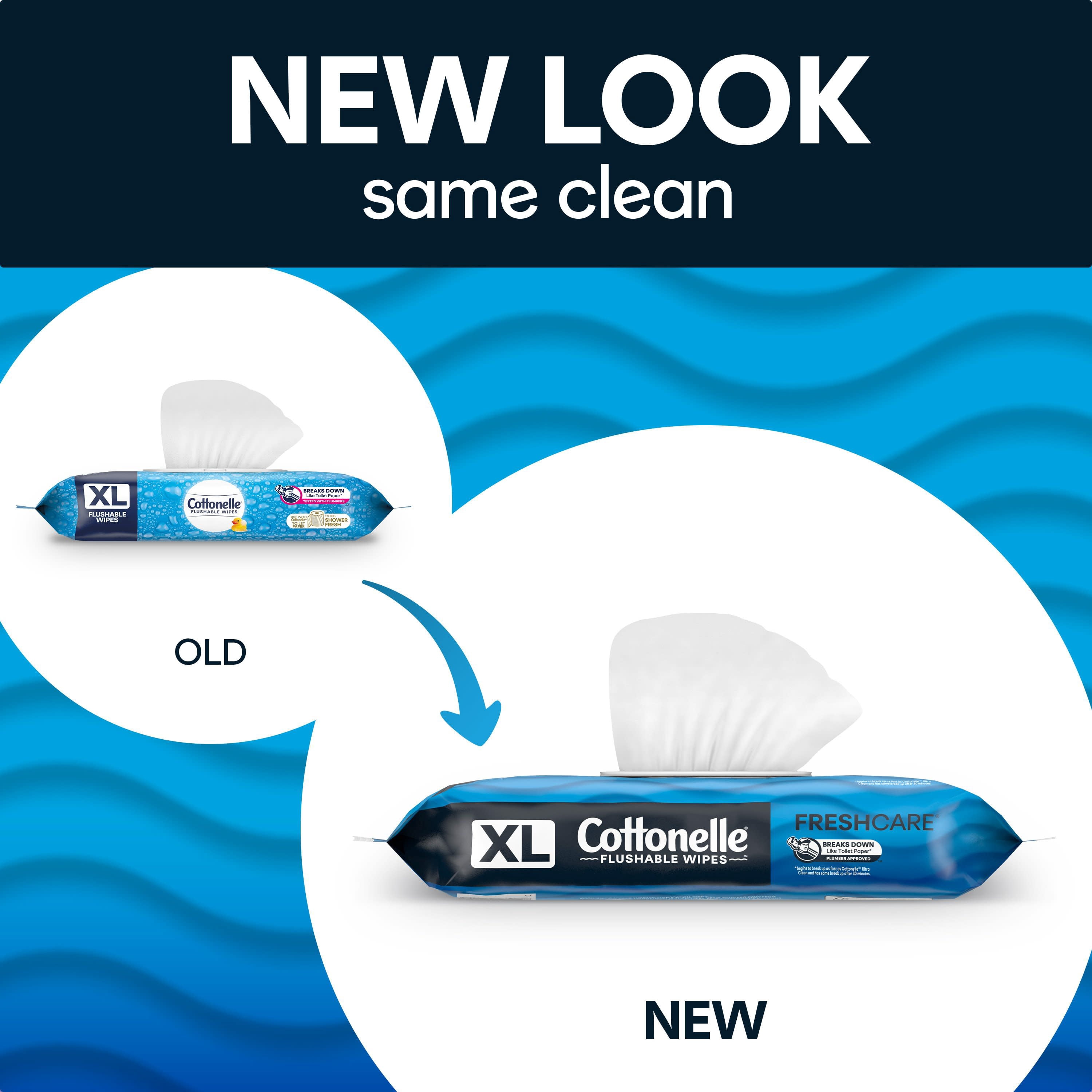 large flushable wipes