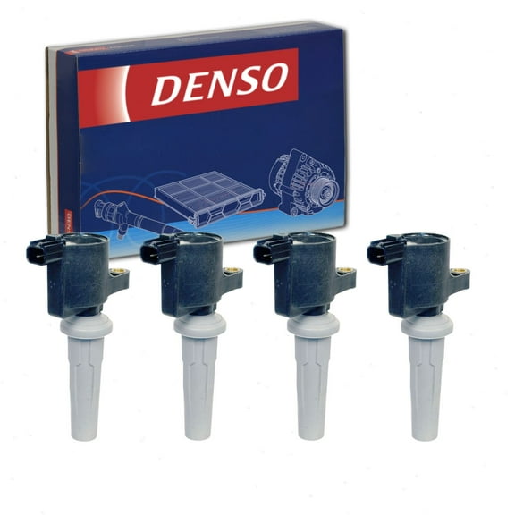 4 pc DENSO Direct Ignition Coils compatible with Ford Fusion 2.0L 2.5L L4 2010-2019
