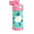 thumbnail image 4 of Bouteille isolée à pression de 12 Oz avec paille Funtainer de Thermos, Fleurs, 4 of 6