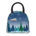 thumbnail image 1 of Balery Christmas Trees Bolsa de Almuerzo para Mujeres, Caja de Almuerzo, Bolsa de Almuerzo Pequeña Impermeable, Tote de Almuerzo Reutilizable con Gran Capacidad, 1 of 6