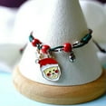 thumbnail image 5 of K-KED Fashion Adjustable Double Layer Metal Bracelet Christmas Gift Women Delicate Jewelry -Snowman, 5 of 9