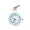 White, variant on UDIYO Fashion Unisex Round Dial Quartz Analog Nurse Medical Keychain Pocket Watch