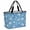 SteelBlue, variant on Sea Starfish Beach Bag for Women, Large Breathable Mesh Beach Tote Bag, Watercolor Ocean Starfish Summer Blue Sandproof Lightweight Travel Bags for Vacation Picnic Swimming Pool 15.7"x15.7"x9.1"