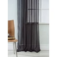 thumbnail image 3 of RT Designers Collection Astro Textured Rod Pocket Curtain Panel 54" x 90" Black, 3 of 7