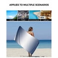 thumbnail image 5 of Navy Blue Ombre Towel Set of 3, Soft Microfiber Bath Towels, Hand Towel, Washcloths, Blue White Gradient Modern Abstract Art Quick-Dry Absorbent Towels for Bathroom Kitchen Hotel Beach Gym Spa, 5 of 7