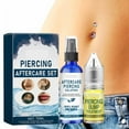 2PC Piercing Aftercare Set Saline Cleanser Spray Keloid Bump Removal