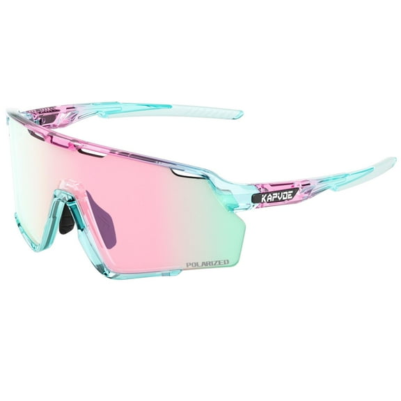 KAPVOE Cycling Glasses Polarized Mountain Bike Sunglasses MTB Sports Men Women Baseball Running Triathlon Golf Driving