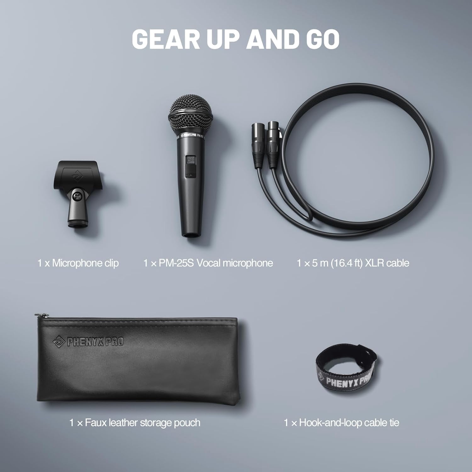 Dynamic Vocal Microphone with XLR , Cardioid Pattern for Karaoke Stage Studio Singing