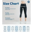 thumbnail image 6 of Nirlon 3/4 Capri Leggings For Women - High Waisted Leggings With Pockets, 6 of 6