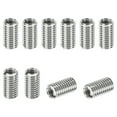 thumbnail image 1 of Unique Bargains Adaptateurs Filetés Manchon Réducteur Écrou M8 * 1,25 Mâle à M6 * 1 Femelle Réparation Insert Réducteur Vis 15mm 10 Pcs, 1 of 6