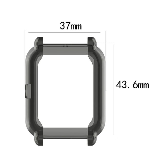 Amazfit GTS 2 Mini Soft TPU Protective Case – Transparent Full-Body Coverage with Precise Cutouts for Buttons and Sensors